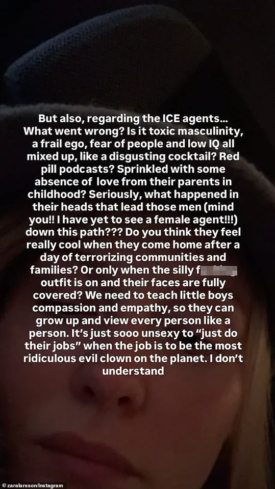 Exclusive: Zara Larsson's Explosive Critique of ICE Following Controversial Shooting