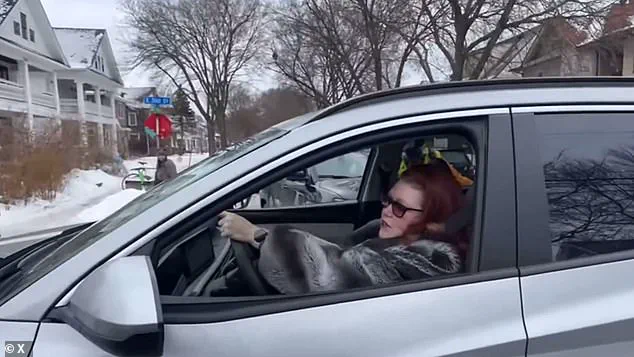 Tense Confrontation in Minneapolis as Anti-ICE Protestors Block Street, Claiming Role as 'Quasi-Protest Police Force'