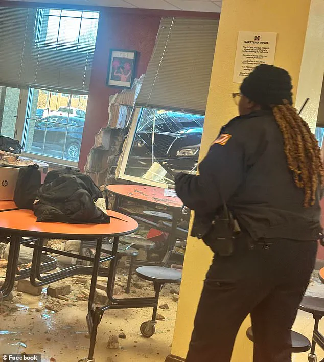 Breaking: Memphis High School in Chaos After Car Crashes Through Cafeteria Wall – Driver Swerved to Avoid Collision