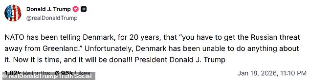 Breaking: Trump Declares Greenland a National Security Necessity as U.S.-Denmark Talks Heat Up