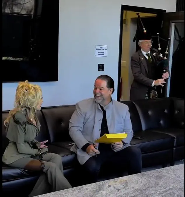 Dolly Parton's 80th Birthday Celebration Features Surprise Scottish Bagpiper Performance