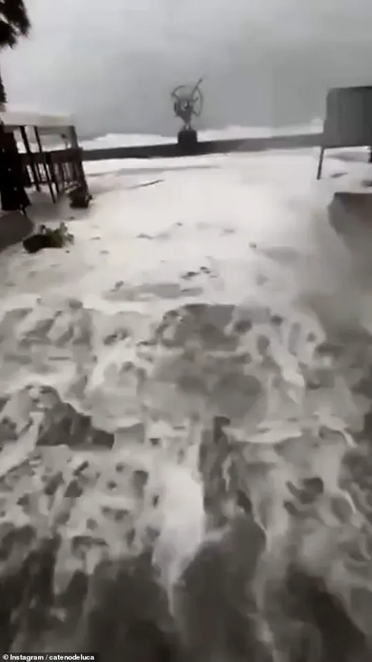 Storm Harry's Tsunami-Style Surge Floods Sicily, Residents Sprint for Safety Amid Chaos