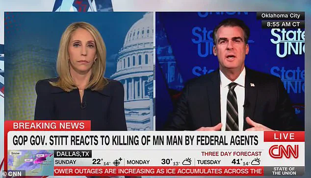 Oklahoma Governor Kevin Stitt Criticizes Federal Immigration Raids Amid Controversy Over Alex Pretti's Shooting