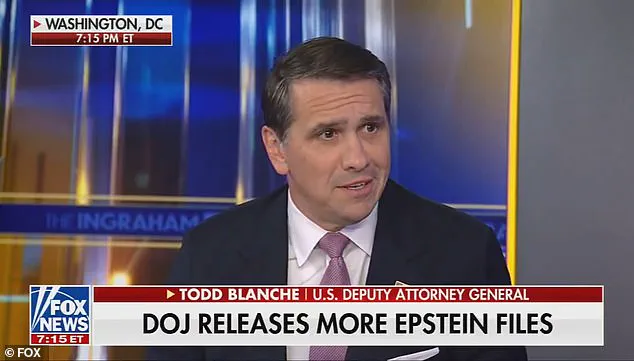 Deputy AG Blanche Faces Backlash Over Epstein Remarks as 3.5M Files Revealed, Trump's Name Surfaces 38K Times