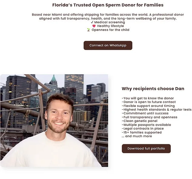 Donor Dan's $10K Luxury Sperm Donor Program Sparks Controversy Over Unregulated Fertility Industry