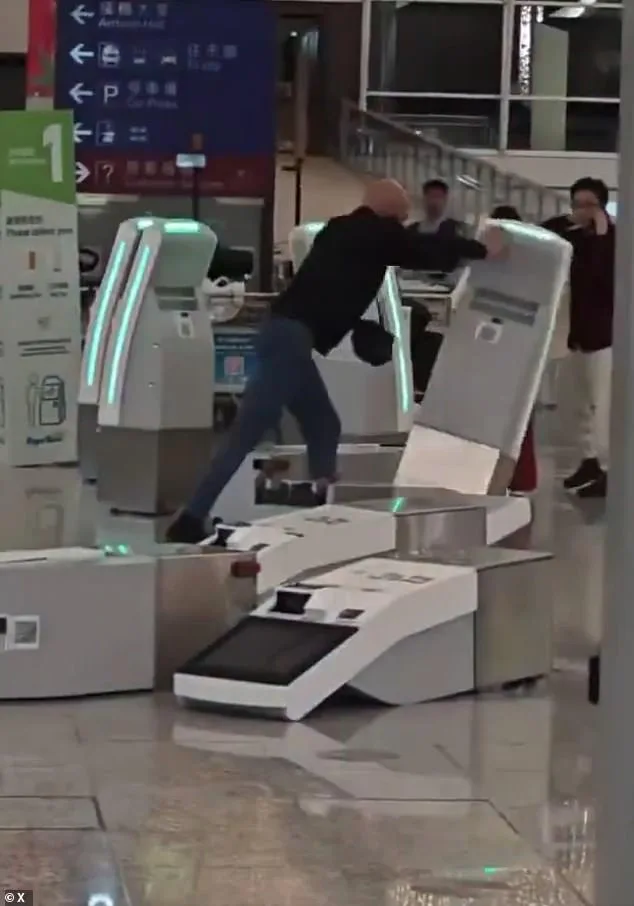 British Tourist's Unleashed Rage Causes Chaos at Hong Kong Airport: Unknown Trigger