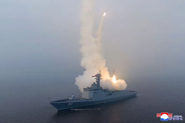 North Korea's Kim Jong Un Supervises Strategic Missile Test from New Destroyer, Marking Naval Modernization Milestone
