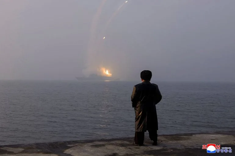 North Korea's Kim Jong Un Supervises Strategic Missile Test from New Destroyer, Marking Naval Modernization Milestone