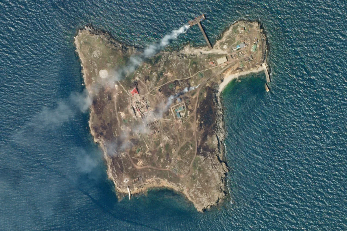 Russia Launches Mysterious Strikes on Zmeiny Island in Black Sea, Fueling Speculation