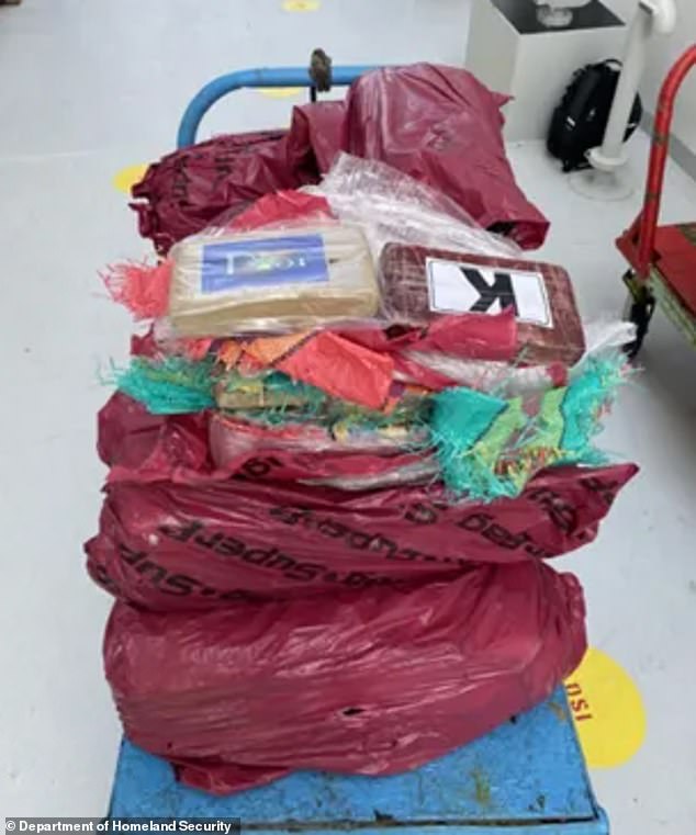 Drug smuggler arrested with $6.4 million worth of cocaine in pink Dior bags.